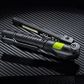 UNILITE, Folding inspection rechargeable LED light, 175 lumens, Black aluminium, Magnetic base & rear, pocket clip, 112 x 19 x 19mm, 61g, 6 hour run time on low, 3.7v lithium battery, IK07, IP20