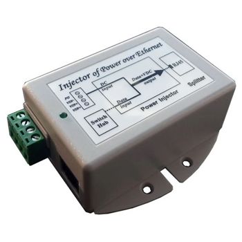 TYCON POWER, Gigabit DC to DC Converter, Ethernet & 9-36V DC Input - POE output (24V), Dual DC Inputs, 85 x 76 x 36mm, -30 to +60 degrees C operating temp.