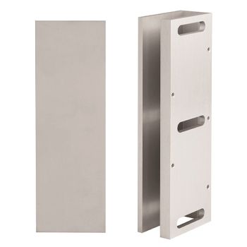 PADDE, Glass door U-bracket, Suits EMZ4-SM mag lock, Single 12mm glass door.