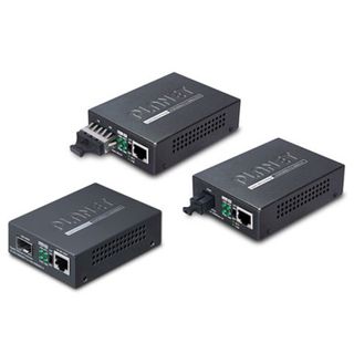 PLANET, Fibre convertor, 10/100/1000 Mbps, Ethernet to 1000 base-LX fibre, Multi Mode, Up to 550m, SC connectors, Includes power supply,