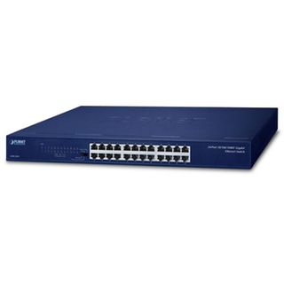 PLANET, 24 Port Gigabit non Managed non stackable switch, 24 Ports Gigabit IEEE 802.3, 19" 1 RU rack mounting