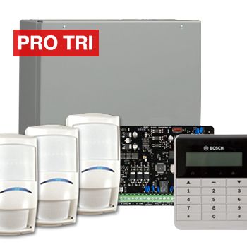 BOSCH, Solution 4000, Alarm kit, Includes ICP-SOL4-P panel, IUI-SOL-TEXT LCD keypad, 3x ISC-PDL1-W18G Tri-Tech detectors.