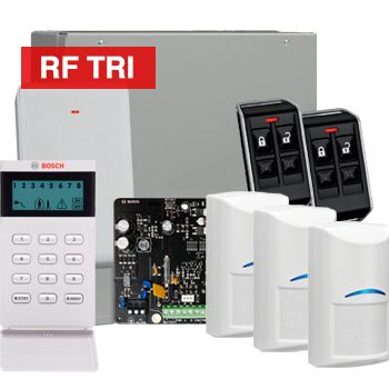 BOSCH, Solution 4000, Wireless Alarm kit, Includes ICP-SOL3-P panel, IUI-SOL-ICON keypad, 3x RFDL-11 Wireless Tri-Tech detectors, B810 Wireless receiver, 2x RFKF-FB transmitters