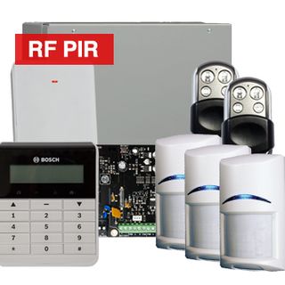 BOSCH, Solution 4000, Wireless Alarm kit, Includes ICP-SOL4-P panel, IUI-SOL-TEXT LCD keypad, 3x RFPR-12 Wireless PIR detectors, B810 Wireless receiver, 2x HCT4UL transmitters,