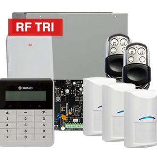 BOSCH, Solution 4000, Wireless Alarm kit, Includes ICP-SOL4-P panel, IUI-SOL-TEXT LCD keypad, 3x RFDL-11 Wireless Tri-Tech detectors, B810 Wireless receiver, 2x HCT4UL transmitters