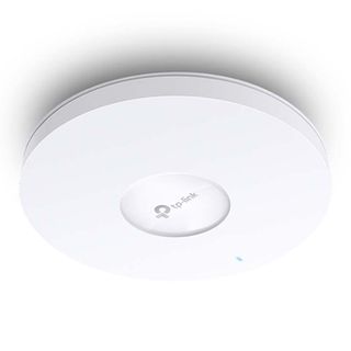 TP LINK, WIFI 6 Access Point, Omada Mesh, 2.4 GHz (574Mbps) & 5GHz (2.4Gbps), 1x Gigabit port, 48V POE/12V DC, Ceiling mount, 160x160x33mm