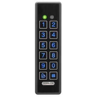 ROSSLARE, Keypad and Reader, Slimline, Stainless Steel, Vandal & corrosion resistant, Wiegand 26 and 30 bit formats, Backlit keys, Optical tamper switch, Grey, IP67 rated, 5-16V DC BLACK