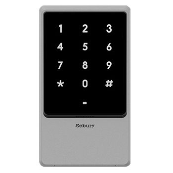 SEBURY, Gen 2 Touch Keypad/Reader, Up to 2000 users, Standalone or 26 Bit Wiegand output, Door output, EM/HID/Mifare compatible, Metal, Vandal resistant, IP68, Backlit keys,12-24V DC