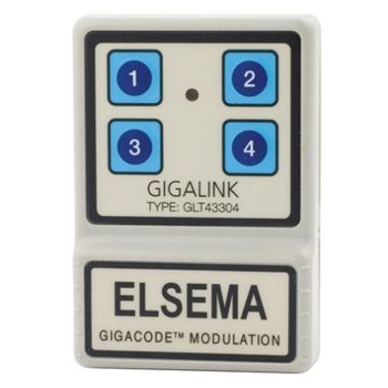 ELSEMA GIGALINK, Transmitter, 433MHz 4 button transmitter, handheld.