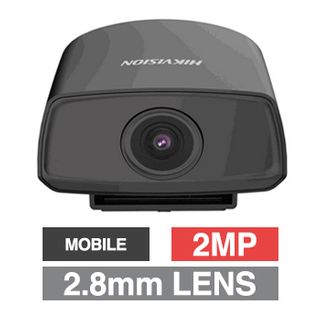 HIKVISION, 2MP IP Mobile Bullet camera, 1/2.8" CMOS, 120 dB WDR, 2.8mm fixed lens, IR, POE/9-36V DC, RJ45/M12, IP68.