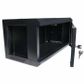 NETDIGITAL, 4RU 19" Rack Cabinet, Wall mount, 600(W) x 279(H) x 300(D)mm, With lockable glass front door and removable lockable side doors, Dark grey powder coated finish.