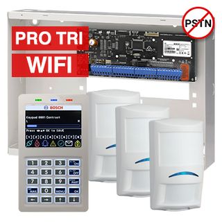 BOSCH, Solution 6000, Alarm kit, Includes CC615PB IP panel, CP737B Wifi Prox LCD keypad, 3x ISC-PDL1-W18G Tritech detectors
