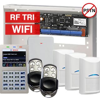 BOSCH, Solution 6000, Alarm kit, Includes CC615PB IP panel, CP737B Wifi Prox LCD keypad, 3x RFDL-11 wireless Tritech detectors, RFRC-STR2 Radion receiver, 2x HCT4UL transmitters