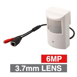 ULTRA, Covert PIR IP Camera, White, 6MP, 3.7mm fixed lens, 15m IR, POE