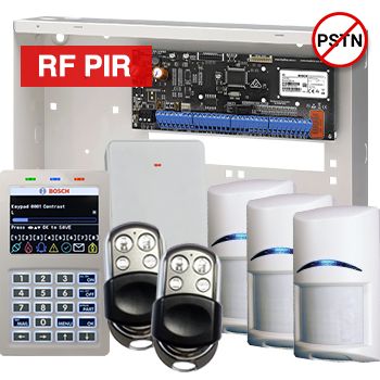BOSCH, Solution 6000, Alarm kit, Includes CC615PB IP panel, CP736B Prox LCD keypad, 3x RFPR-12 wireless PIR detectors, RFRC-STR2 Radion receiver, 2x HCT4UL transmitters