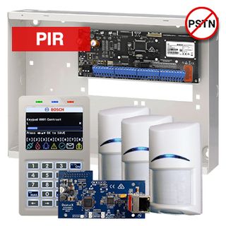 BOSCH, Solution 6000, PROMO Alarm kit, Includes CC615PB IP panel, CP736B Prox LCD keypad, 3x ISC-BPR2-W12 PIR detectors, 1x MY751 MyAlarm IP ethernet module, 1x MW350 metal enclosure