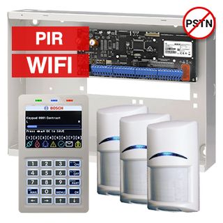 BOSCH, Solution 6000, Alarm kit, Includes CC615PB IP panel, CP737B Wifi Prox LCD keypad, 3x ISC-BPR2-W12 PIR detectors