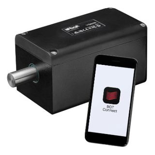 BQT, Roller Door Electronic Bolt Lock with Bluetooth, 4,000kg holding force, Selectable Fail Safe/Fail Secure, IP67, 12-24V DC, 40mA/30mA standby, max 1A/0.5A or 2A with heater on.
