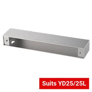 BQT, Surface mount housing to suit YD25/YD25L Drop bolt, includes 3M adhesive tape for mounting to glass doors.