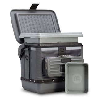 VETO PRO PAC, Lunch Box Cooler, Insulated cooler with carry strap, Carbon Colour, 25mm thick walls, Zippered lid & front pocket, Weather resistant base & fabric, 330(H) x 380(W) x 305(D)mm