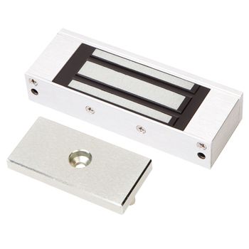 LOX, Electromagnetic Micro lock, Single door, Surface mount, Non monitored, 75kg holding force, Mini size, 108(L) x 39(H) x 21(D)mm, 12VDC/24VDC, 240/120mA.