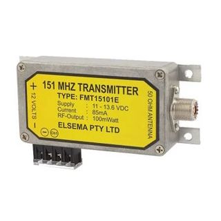 ELSEMA, Transmitter, 1 Channel, 151 Mhz FM signal, 100mW, with Alloy case,  11-13.6VDC,