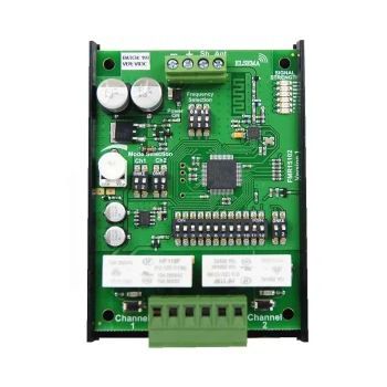 ELSEMA, Receiver, 2 Channel, PCB only. 151 Mhz FM signal, 100mW, 2 relays, 12 - 24 AC/DC