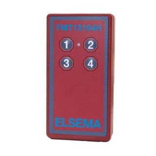 ELSEMA, Transmitter, 4 Button, Hand held, requires 9V battery.