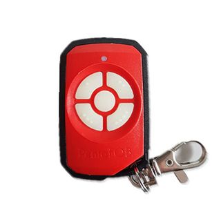 ELSEMA, PentaFOB Transmitter, 5 Channel, RED Hand held pendant/keyring, 433 MHz FM signal, Includes 3.3V battery