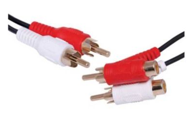 NETDIGITAL, RCA Leads, 2 RCA Male plugs to 2 RCA Piggyback Plugs, 1.5m.