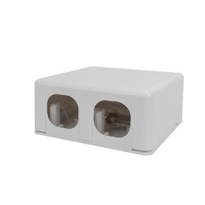 DATAMASTER, RJ1245 Surface mount box, Two gang.