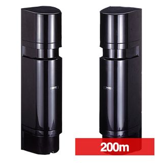 TAKEX, Photoelectric quad beams, 200m (outdoor) 400m (indoor) range, Double pulse modulated, External light protection, N/O and N/C contacts, 12-30V DC, 85mA,