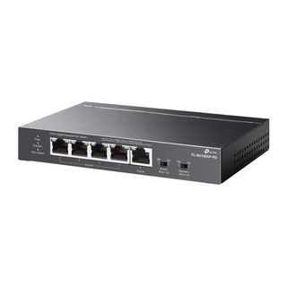 TP LINK, Desktop Gigabit POE+ splitter, 1 port POE++ in/4 port POE+ out, Extend mode (up to 250m), Powered by POE.