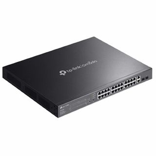 TP LINK, 28 port non-managed Gigabit POE+ switch, 24x Gigabit POE+, 2x RJ45 & 2x SFP ports, Max port output 30W power, Total POE power up to 250W, Desk/Rack mount, Metal case, 2x fans