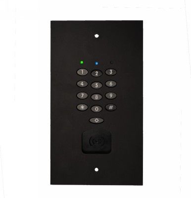 BOUJEE BOXES, Keypad flush mount facia plate to suit BOSCH CP155B keypad, BLACK powdercoated plate, includes back box.