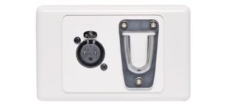 REDBACK, 3-pin XLR wall plate with microphone clip, suits Redback C0325 & C0326 microphones.