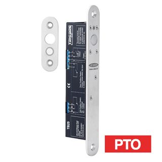 PADDE, Dropbolt, Stainless steel, Vertical/horizontal orientation, Fail secure, Bolt and door monitoring, 12 - 24V DC, 210mA/90mA (Holding) or 1100mA/1000mA (Peak).