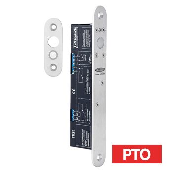 PADDE, Dropbolt, Stainless steel, Vertical/horizontal orientation, Fail secure, Bolt and door monitoring, 12 - 24V DC, 210mA/90mA (Holding) or 1100mA/1000mA (Peak).