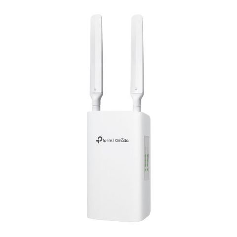 TP LINK, Omada AX3000 WiFi 6 4G Outdoor Gateway, 3x Gigabit RJ45 (1x POE in/2x POE out), 2.4Gbps (5GHz), 574Mbps (2.4GHz), Nano SIM, OMADA cloud management, IP55, 12V DC or POE.