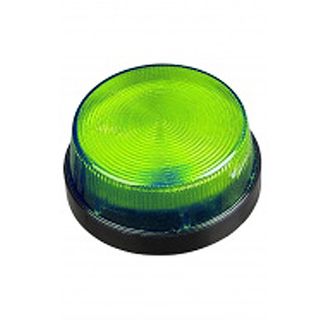 NETDIGITAL, Strobe, Miniature, Green, Weather resistant, Round base with 2 fixing screws, 12V DC,