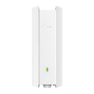 TP LINK, WIFI 6 Access Point, Outdoor, Omni-directional, Omada Mesh, 2.4 GHz (574Mbps) & 5GHz (2.4Gbps), 1x Gigabit port, 48V POE, Wall/Pole mount, IP67, 281x107x57mm, POE injector included