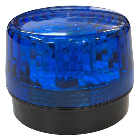 NETDIGITAL, Strobe, Large, Blue, Round base, 12V DC,