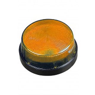 NETDIGITAL, Strobe, Miniature, Amber, Weather resistant, Round base with 2 fixing screws, 12V DC,