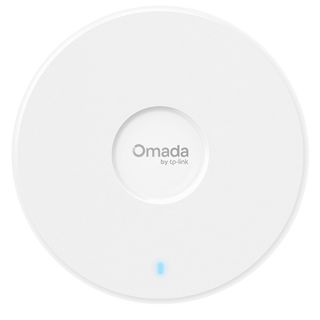 TP LINK, WIFI 7 Access Point, Omada Mesh, 2.4 GHz (688Mbps) & 5GHz (2.8Gbps), 1x Gigabit port, 48V POE/12V DC, Ceiling mount, 160x160x37mm