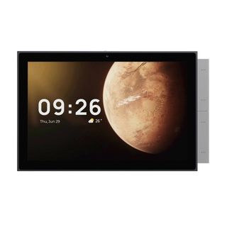 KONEC, Smart Control Panel with Multimode Gateway Receiver, Black/Grey, 10.1" Touchscreen, Zigbee or Bluetooth, RJ45 or Wi-Fi, Side buttons, Speakers, Humidity & Light Sensor, 240V input.