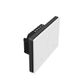 KONEC, Zigbee, 2 Gang Smart Light Switch, Glass WHITE, Large Buttons (NDIS approved) with Blue LED indicator, 110-240V, Max. 16A, Gateway req.
