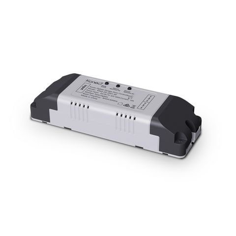 KONEC, Zigbee door controller, 2x Relays (10A each), 7-32V AC/DC or 5V USB-C, 116 x 38 x 25mm.