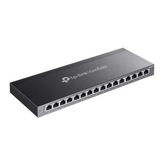 TP LINK, Omada 16 port managed Gigabit POE+ switch, 8x Gigabit POE+, 8x Gigabit RJ45, Max port output 30W power, Total POE power up to 120W, Desk mount, Metal case, Fanless.