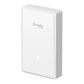 TP LINK, WIFI 7 Access Point, Omada Mesh, 2.4 GHz (688Mbps) & 5GHz (2.88Gbps), 1x 2.5G uplink port, 1x 2.5G LAN port (POE pass through), 2x 1G LAN ports, 48V POE, Wall mount, 143x86x40mm