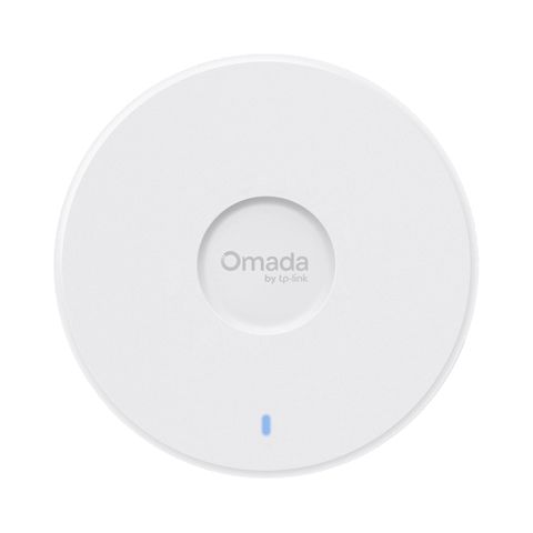 TP LINK, WIFI 7 Access Point, Omada Mesh, 2.4 GHz (688Mbps) & 5GHz (4.324Gbps), 1x 2.5G port, 48V POE/12V DC, Ceiling mount, 160x160x37mm